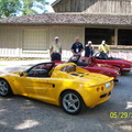 Jeff's Elise, Bob & Sue's S1 Elan, Dennis & Nancy's S4 at one of the scenic tours of the Iron foundary