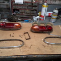 tail lights disassembled